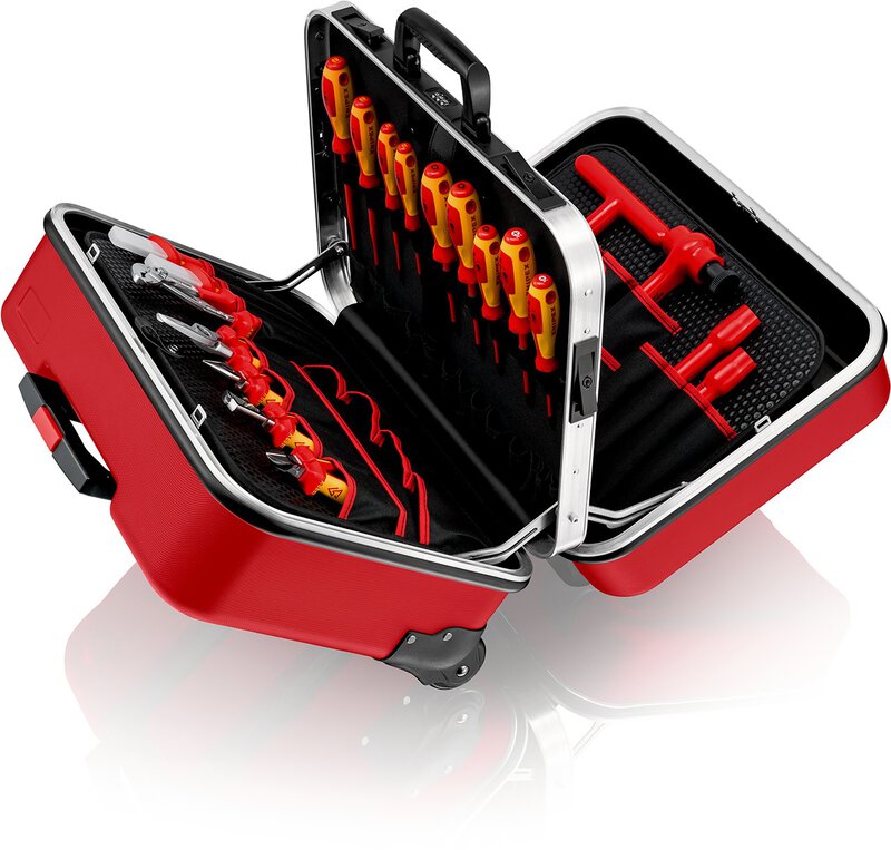Werkzeugkoffer "BIG Twin Move RED" Elektro Kompetenz, 42-teilig #9