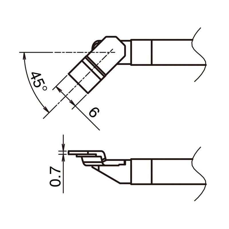 T51-LA6 Actieve soldeerstift formaat SOP 6LA #1