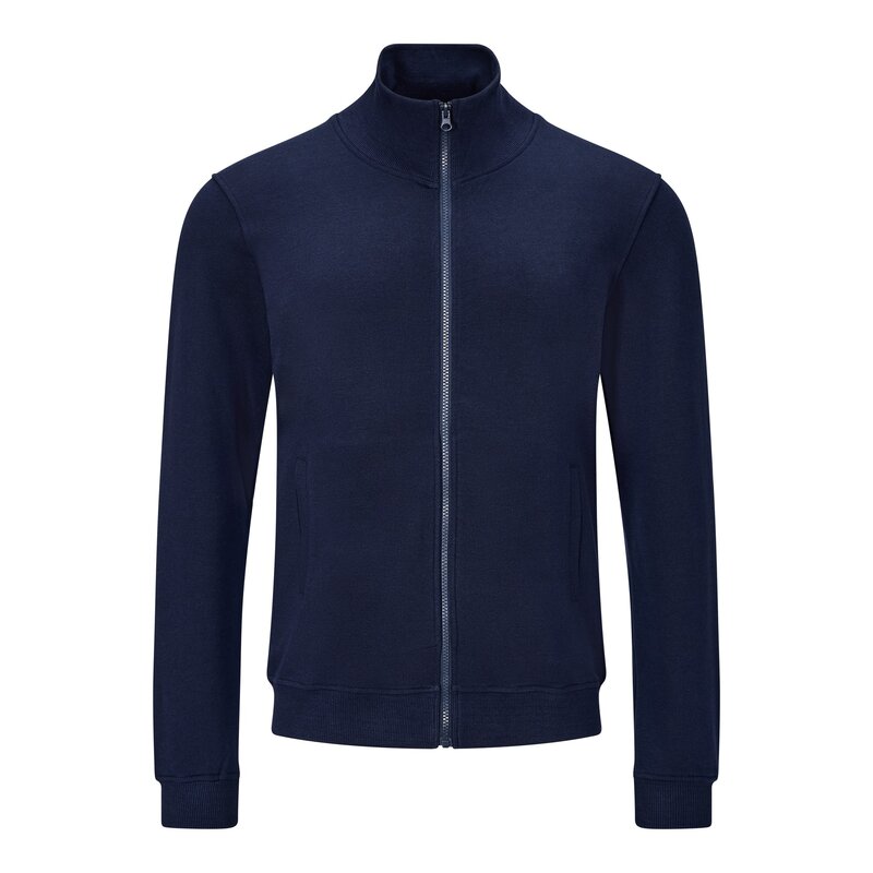 ESD Sweatjacke mit Zipper, marine blau, L, Comfort-Fit #1