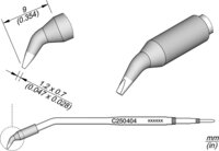 Lötspitze meißelförmig, gebogen, 1,2 x 0,7 mm, C250404 #thumbnail-1