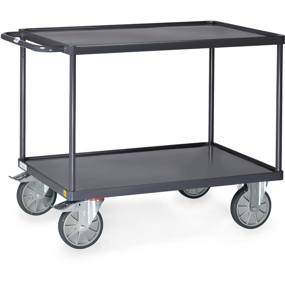 ESD-Tischwagen, Stahlblech-Wannen, Ladefläche 1.000 x 600 mm #zoom-1