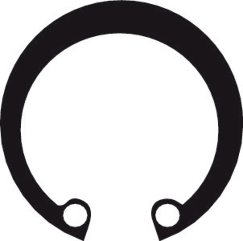 Pince pour circlips intérieurs avec mâchoires droites, brunie 150 mm #2