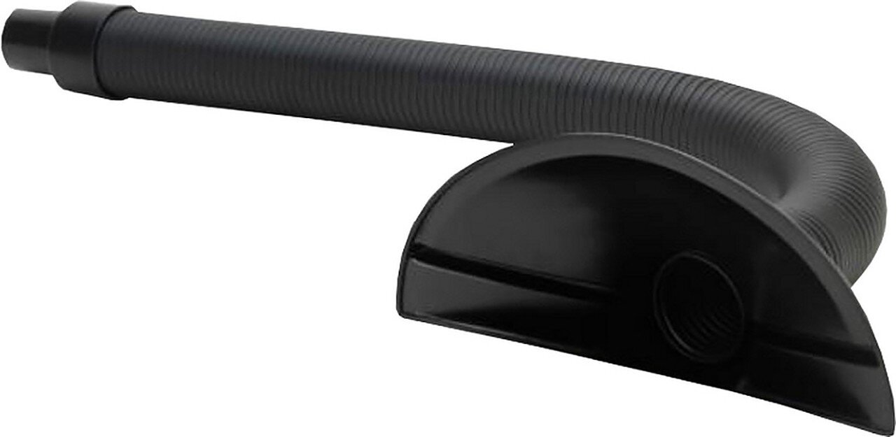 ESD extraction arm with flat hood, Ø 50 mm, for WLA 250, black, 1400 mm #zoom-1