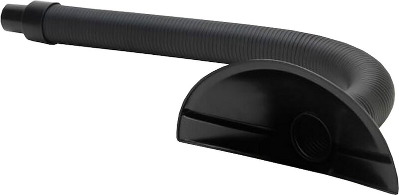 ESD extraction arm with flat hood, Ø 50 mm, for WLA 250, black, 1400 mm