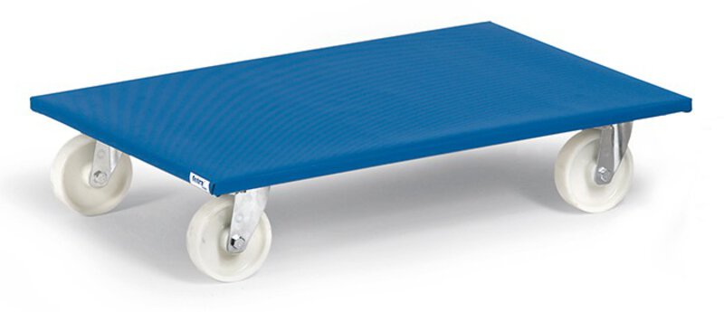 Furniture dolly loading area 800 x 600 mm, poly. 
