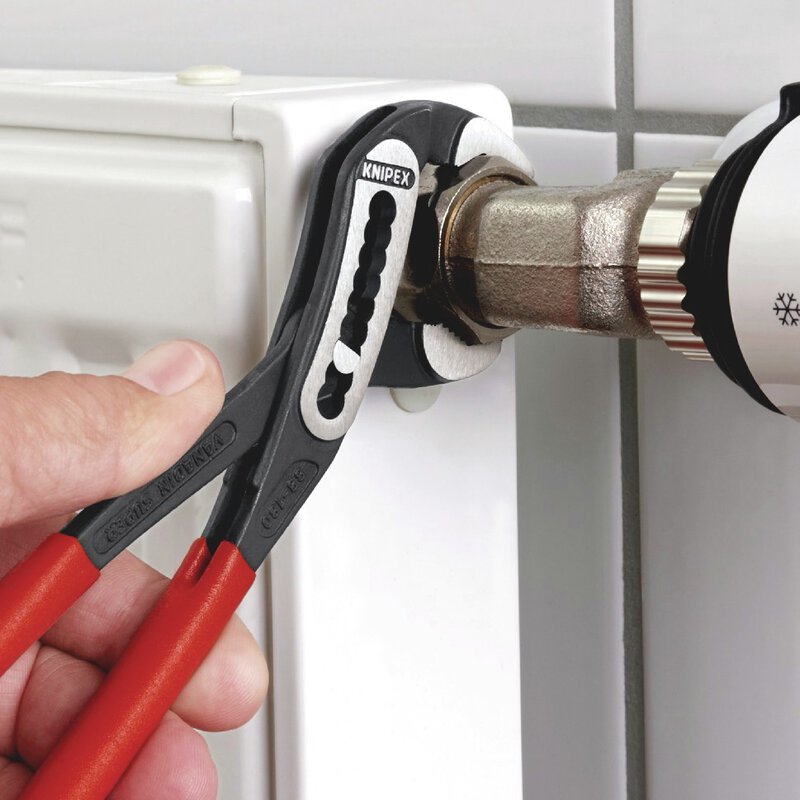 Alligator® Wasserpumpenzange mit rutschhemmendem Kunststoff überzogen, schwarz atramentiert, 180 mm (SB-Karte/Blister) #3