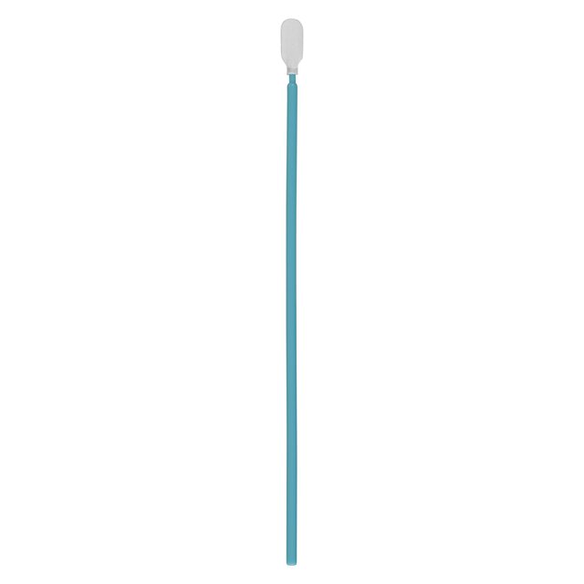 Cleanroom swab long shaft, 163 mm, polyester knitted fabric, cleanroom class ISO 5, 100 pieces