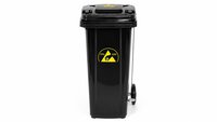 ESD waste garbage can, 120 liters, black #thumbnail-2