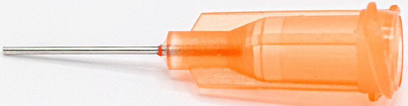 Dosiernadel 0,5", gerade, Gauge 23, orange, gerade
