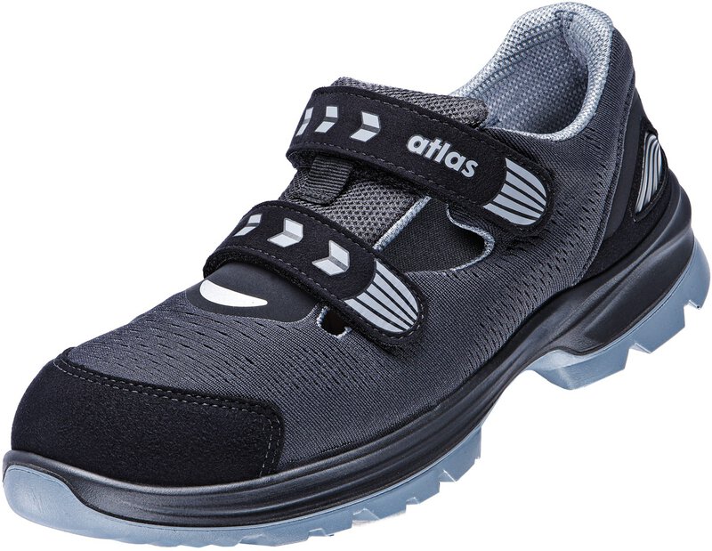 Sandalo ESD ERGO-MED 1600, W14, S1, a rete, unisex, antracite/nero, misura 50
