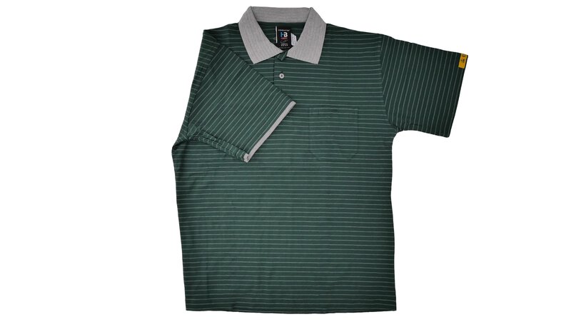 ESD Polo Shirt CONDUCTEX kurzarm, dunkelgrün, grau, unisex, M #2