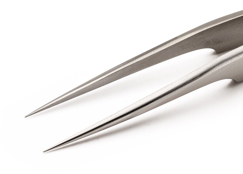 Weller Erem 5ASA Precision Tweezers Lightly Curved 15° Relieved For Applications In Biology, Medicine, Laboratory Technology And Microelectronics #2