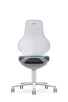 ESD cleanroom TEXON 2 industrial swivel chair, with castors, faux leather Magic black #thumbnail-2