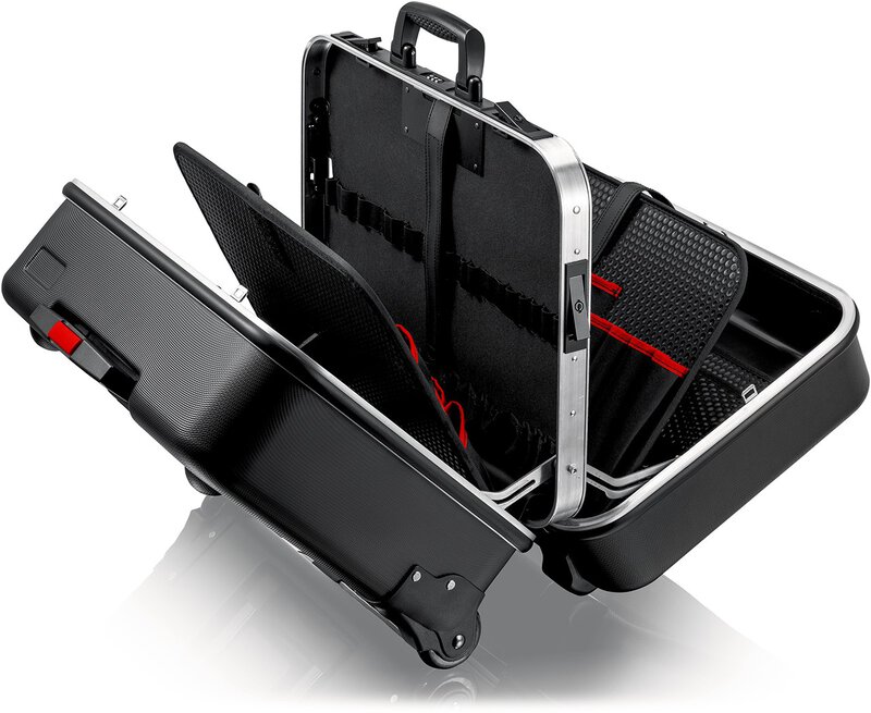 Toolbox "BIG Twin Move" electric, with integrated wheels and telescopic handle, empty #1
