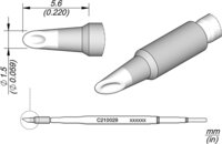 Lötspitze für T210-A / T210-NA, Hohlkehle, C210029 #thumbnail-1