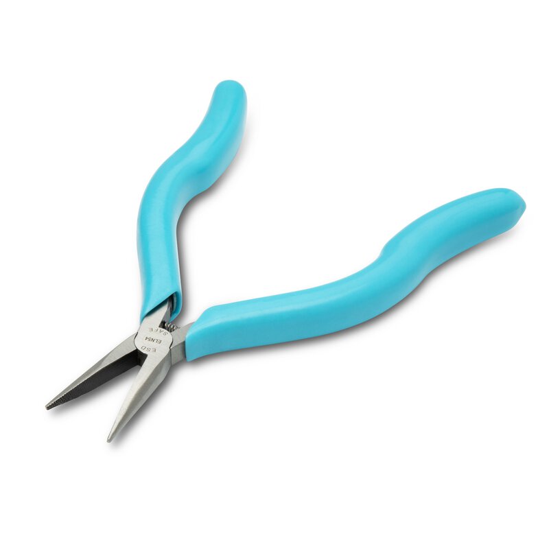 Weller Xcelite 6-1/2" ESD-sichere gezahnte Backen Dünne Lang -Spitzzange #4