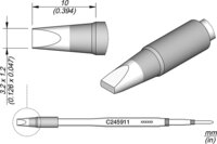 Grot lutowniczy w kształcie dłuta 3,2 x 1,2 mm #thumbnail-1