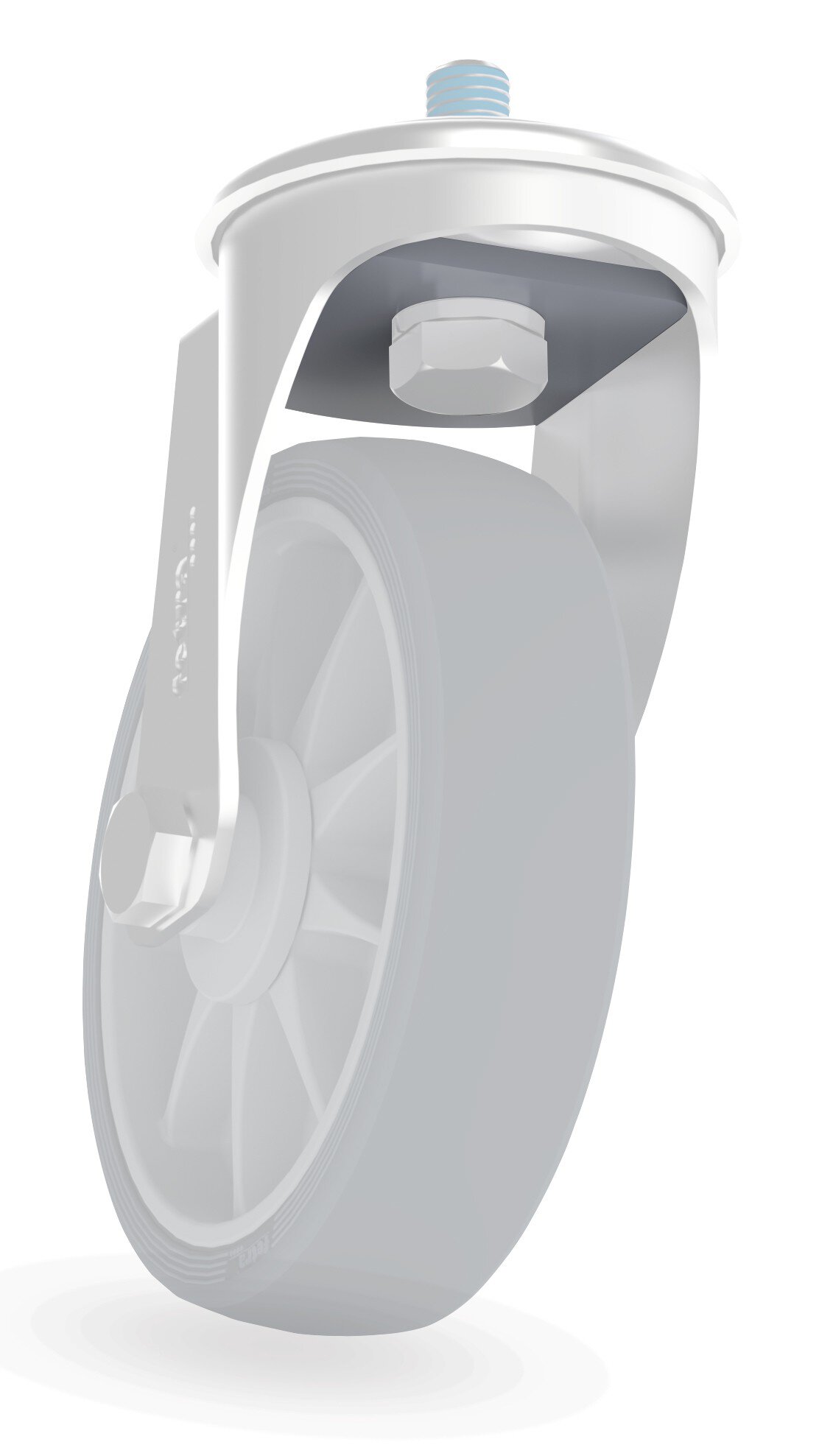Entretoise de blocage pour roulette à trou arrière Ø 125 mm #zoom-1