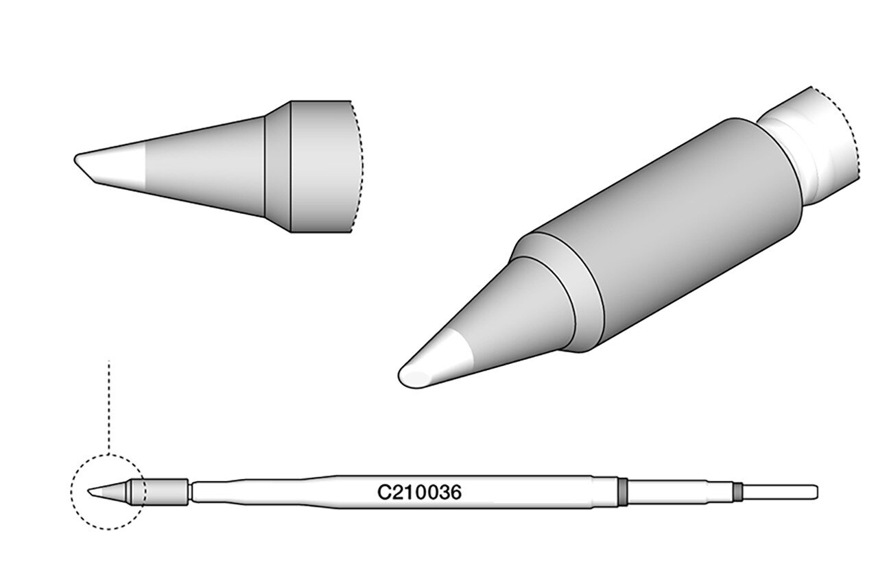 Soldering tip bevel, diameter 0,6 mm #zoom-2