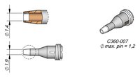 Entlötdüse D: 1,4 mm, throughhole, C360007 #thumbnail-1