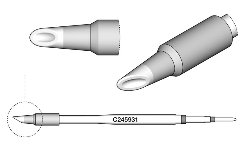 punta di saldatura a forma di cucchiaio, D: 2,7 mm #2