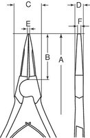 Pliers for external circlips, chrome-plated, 175 mm #thumbnail-3