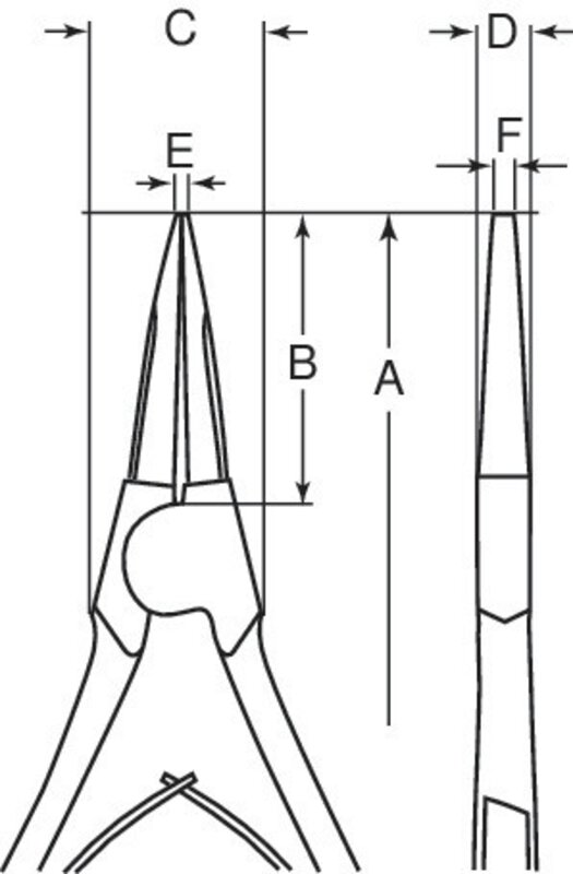 Pliers for external circlips, chrome-plated, 175 mm #3