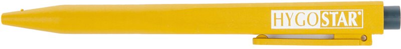 Stylo à bille Hygostar "Detect", détectable, avec clip, couleur d'écriture : noir, couleur du corps : jaune #1