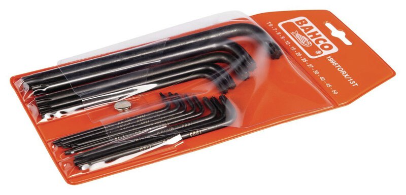 TORX® offset screwdriver (long) set, phosphated, T6-T50, 13 pieces #1