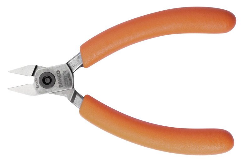 Kompakter Seitenschneider mit konischem und ausgekehltem Kopf und orangefarbenen PVC-Griffen 115 mm, Industrieverpackung #3