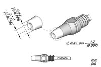 Entlötspitze für Pin, Ø 1,9 mm, S1, D530006 #thumbnail-1