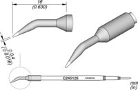 Punta di saldatura angolata, D: 0,4 mm #thumbnail-1