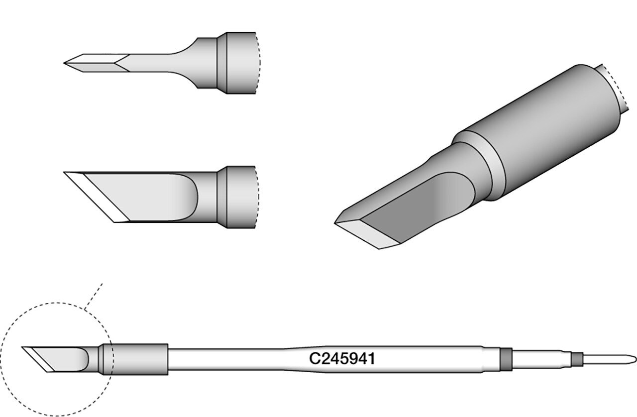 Lötspitze messerförmig, 6 x 0,1 mm, C245941 #zoom-2