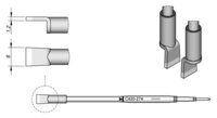 Panne à souder en forme de lame, 6 x 1,2 mm #thumbnail-1