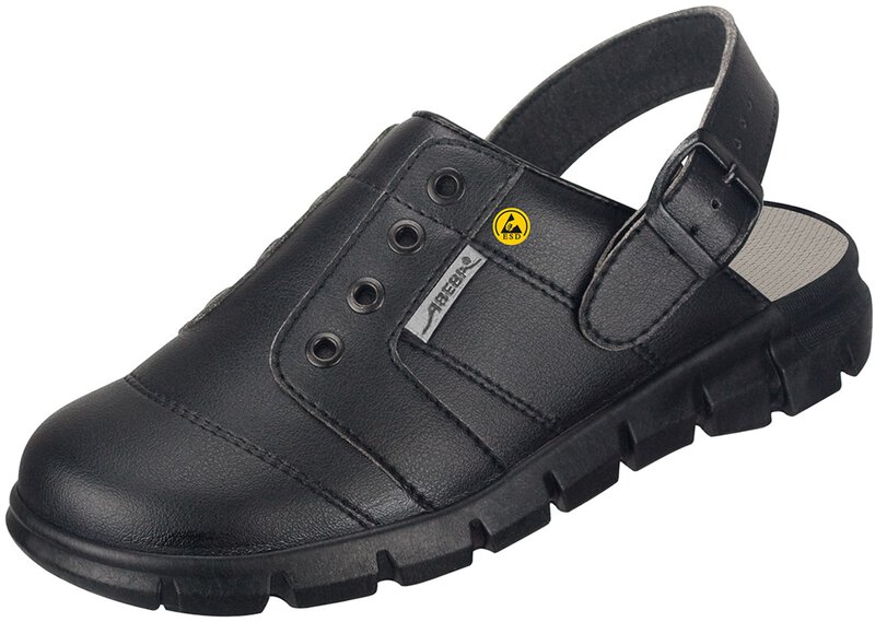 Sabot noir ESD - 41, 37361 Chaussures de travail ESD Dynamic femmes / hommes, OB