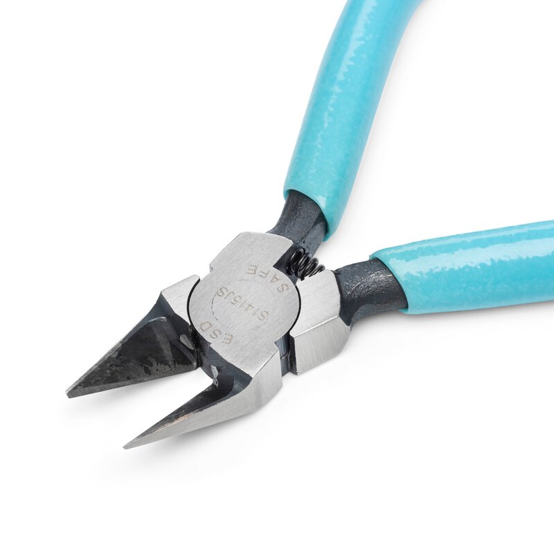 Weller Xcelite 5" ESD-safe, flush, tapered diagonal cutter with relieved head #3