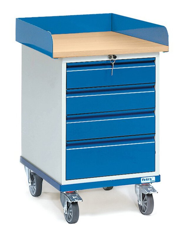 Rollschrank mit Arbeitsplatte 2446 Ladefläche 550 x 650 mm 