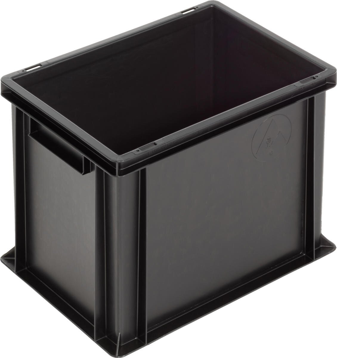 Bac ESD New Box NB MC, poignées, noir, 400 x 300 x 320 mm #zoom-1