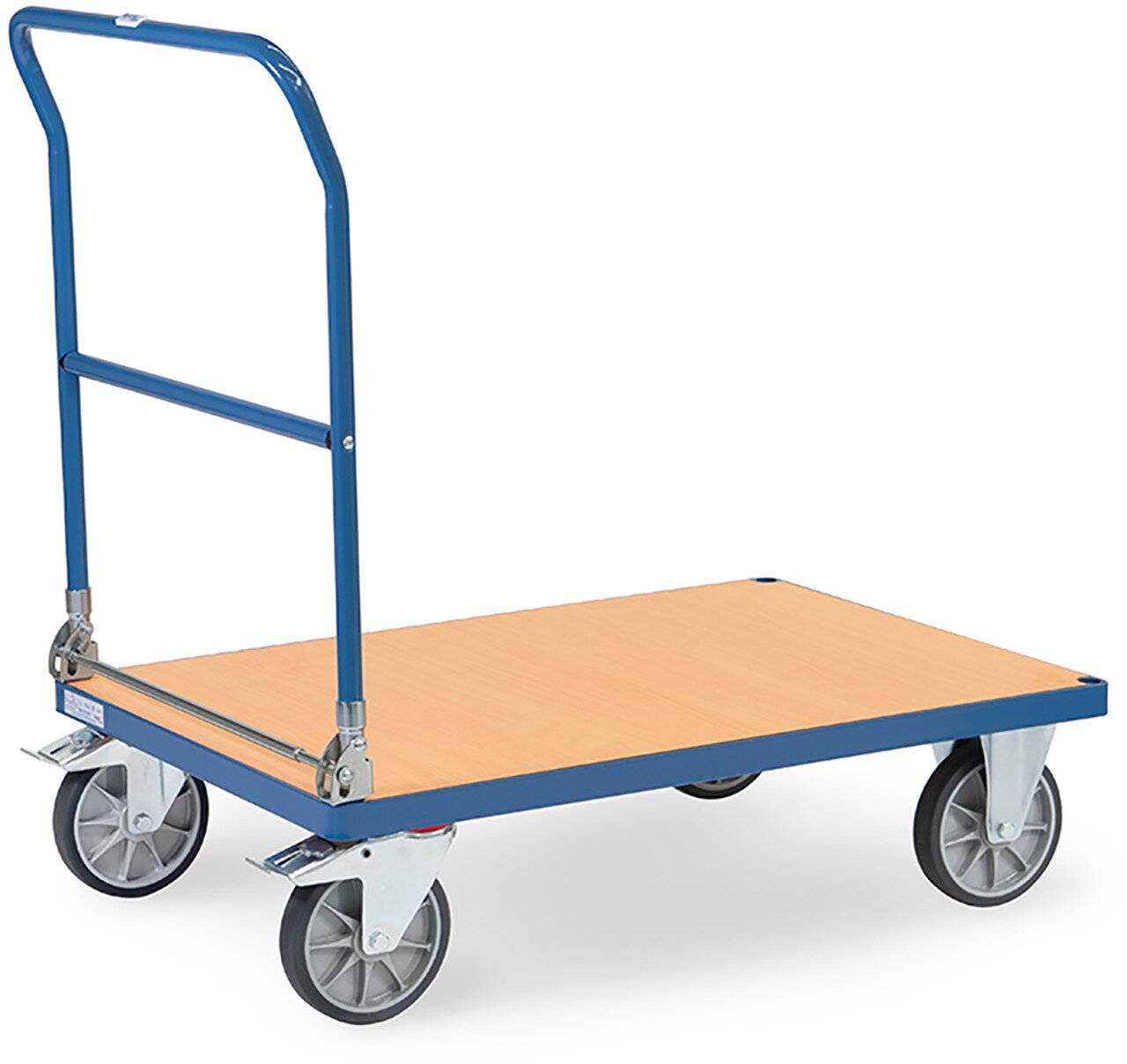 Klappwagen, Tragkraft 600kg, Schiebebügel klappbar, 1000x700mm #zoom-1