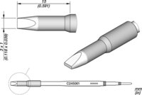 punta di saldatura a forma di scalpello, 3 x 1 mm #thumbnail-1