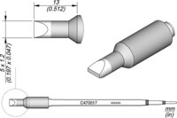 Grot lutowniczy, kształt dłuta, 5 x 1,2 mm #thumbnail-1