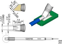 Lötspitze Pin / Connector, D: 2,5 mm, C245763 #thumbnail-1