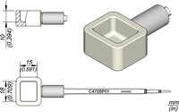 Lötspitze mit Kleinlötbad, 18 x 15 x 10 mm, C470-SP01 #thumbnail-1