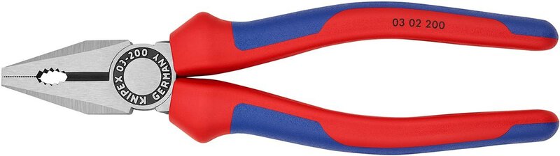Pinze combinate, nere atramentate, 200 mm #3