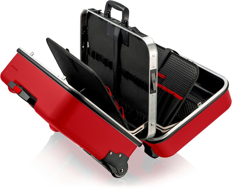 Werkzeugkoffer "BIG Twin Move RED", leer, 95 Steckmöglichkeiten