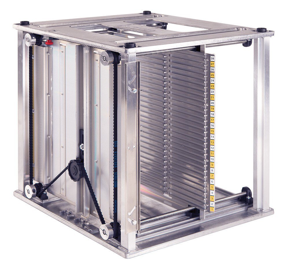 Leiterplattenmagazin, niedrige Bauhöhe 601.3, 28 Einschübe, Schraubklemmung #zoom-1