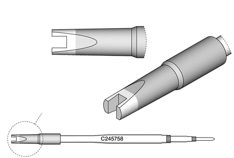 Special soldering tips, for T245 soldering iron, C245758 #2