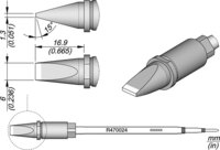 Soldering tip R470, chisel, 6 x 1.3 mm, R470024 #thumbnail-1