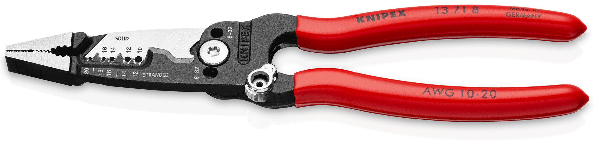 WireStripper multifunctional electrician's pliers with plastic coating, black atramentation, 200 mm #zoom-1