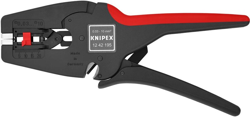 KNIPEX Automatische-Abisolierzange 195mm 0,03-10qmm Nr. 12 42 195 - KNIPEX 1242195
